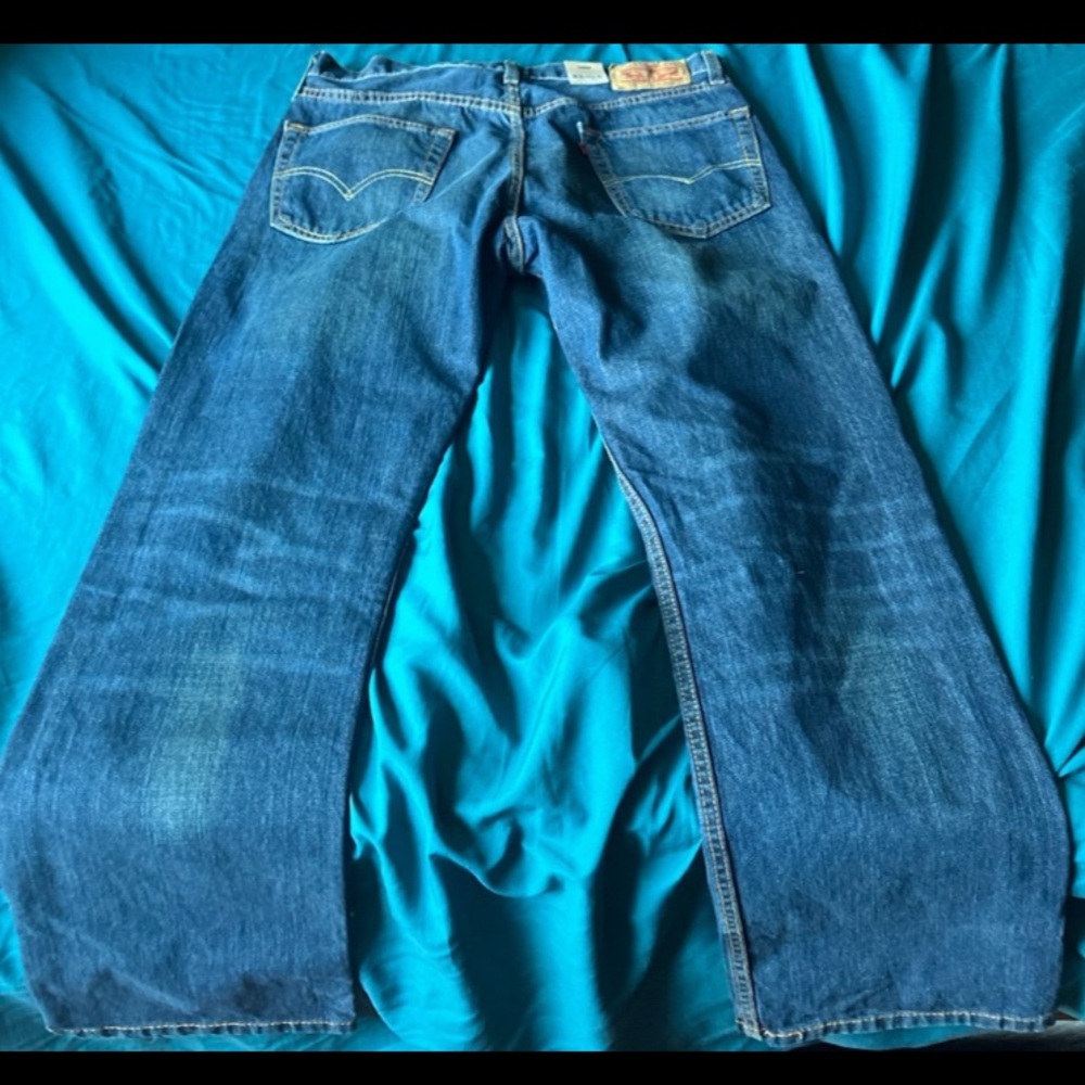 Slim Bootcut dark blue levi jeans